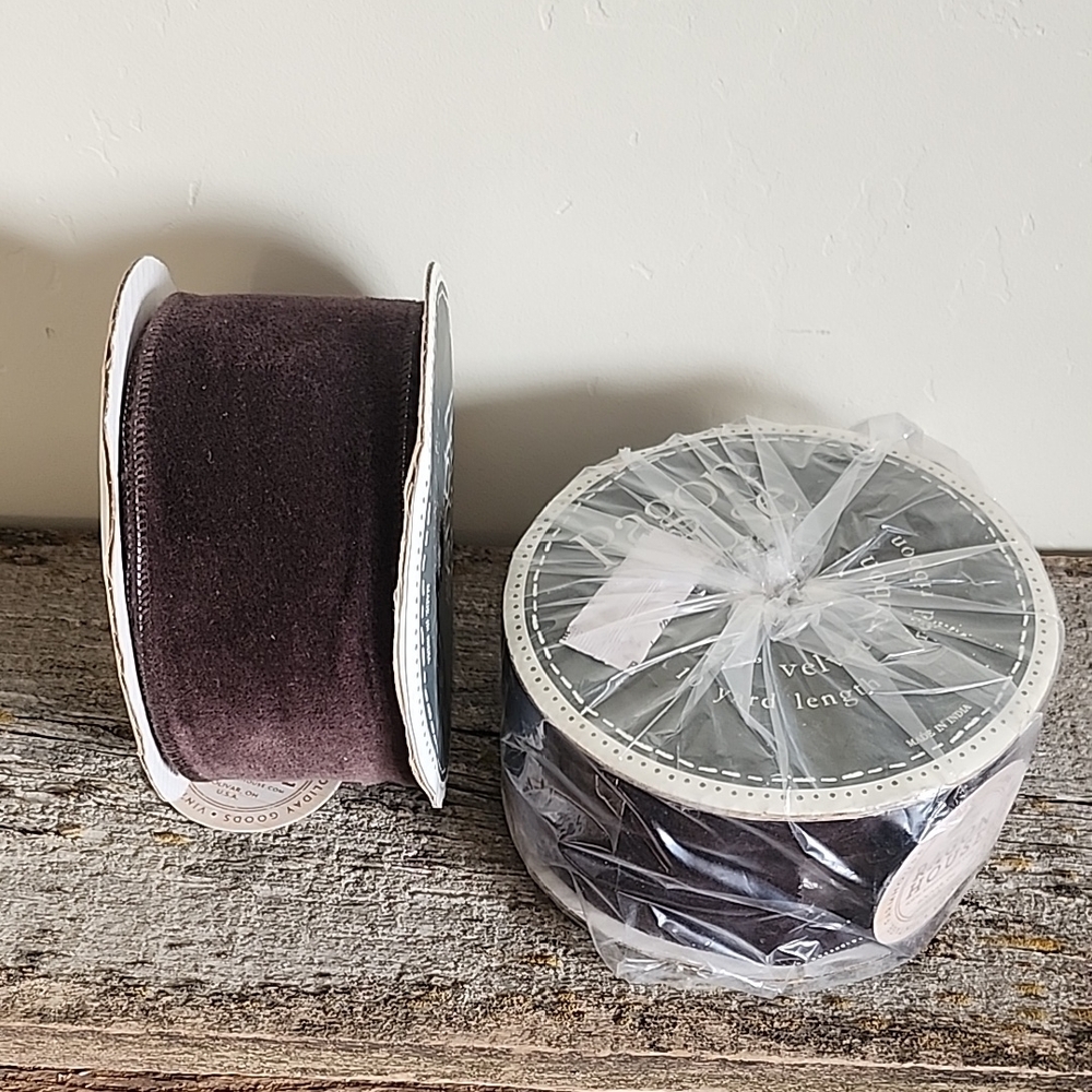 Dark Brown Velvet Ribbon